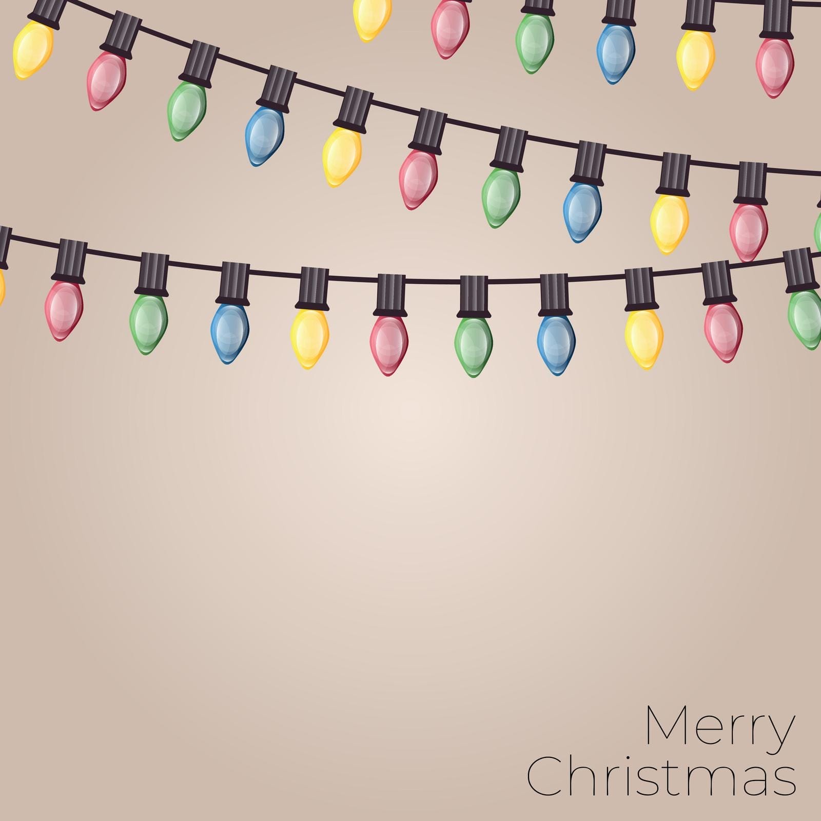 Background With Small Colorful Christmas Lights