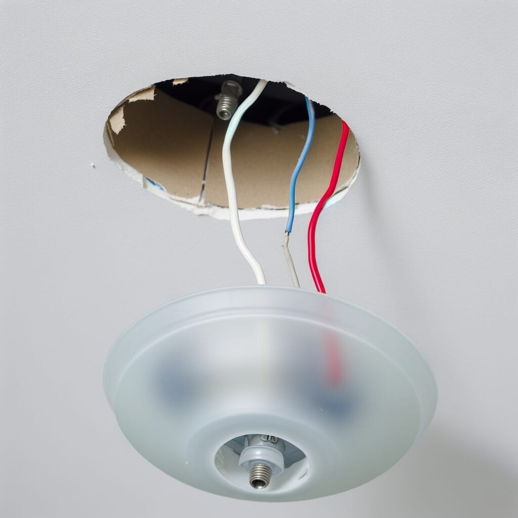 How to Remove a Nipple Light Fixture nipple light remove from the ceiling with wires coming out