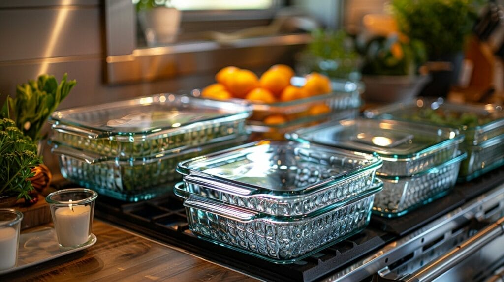 a variety of glass dishes with different thicknesses, shapes, and sizes