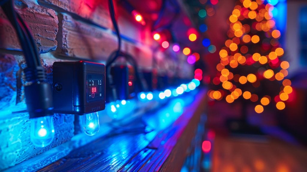 Step-by-step guide for connecting multiple LED lights in a string.