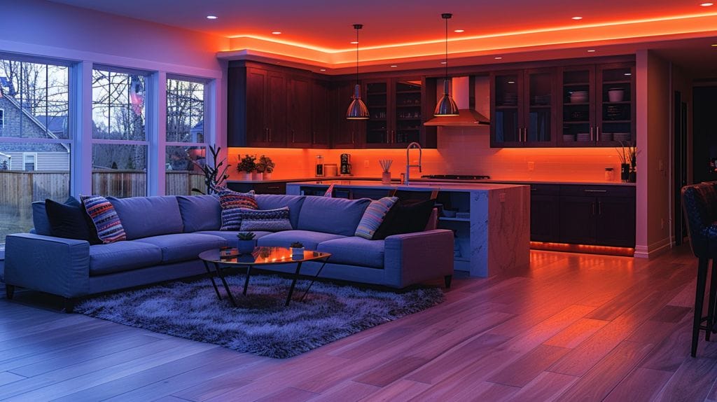 Step-by-step guide to professionally concealing LED strip lights on ceiling.