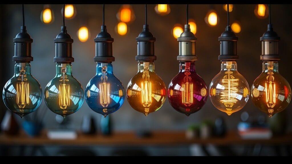 Assorted top-rated recessed can light bulbs displayed, emphasizing energy efficiency, varied wattages, and color temperatures.