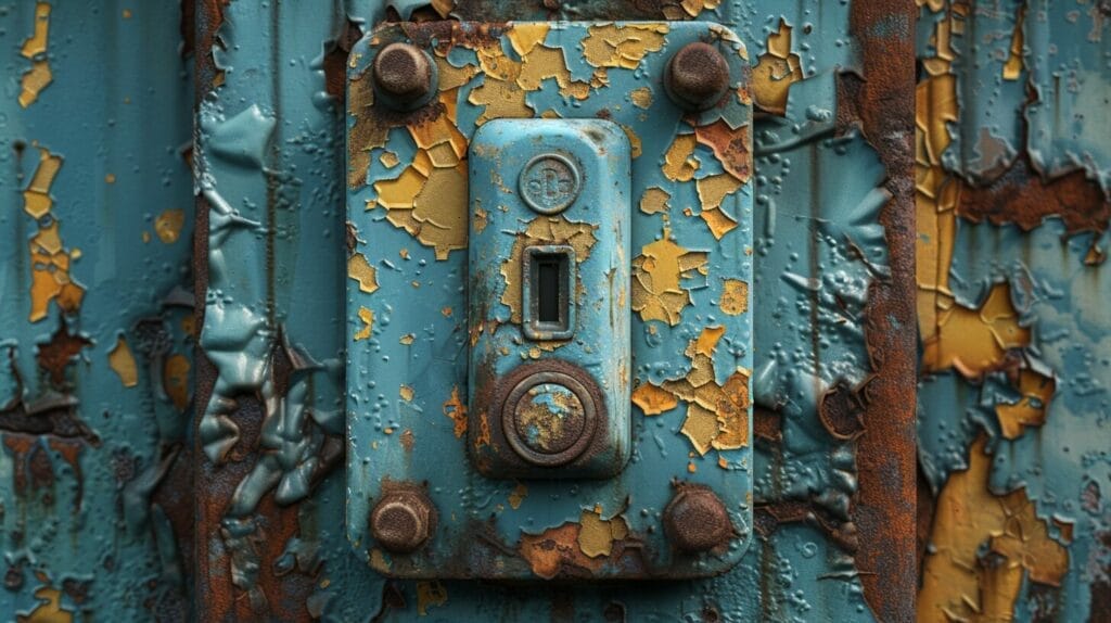 Old toggle light switch