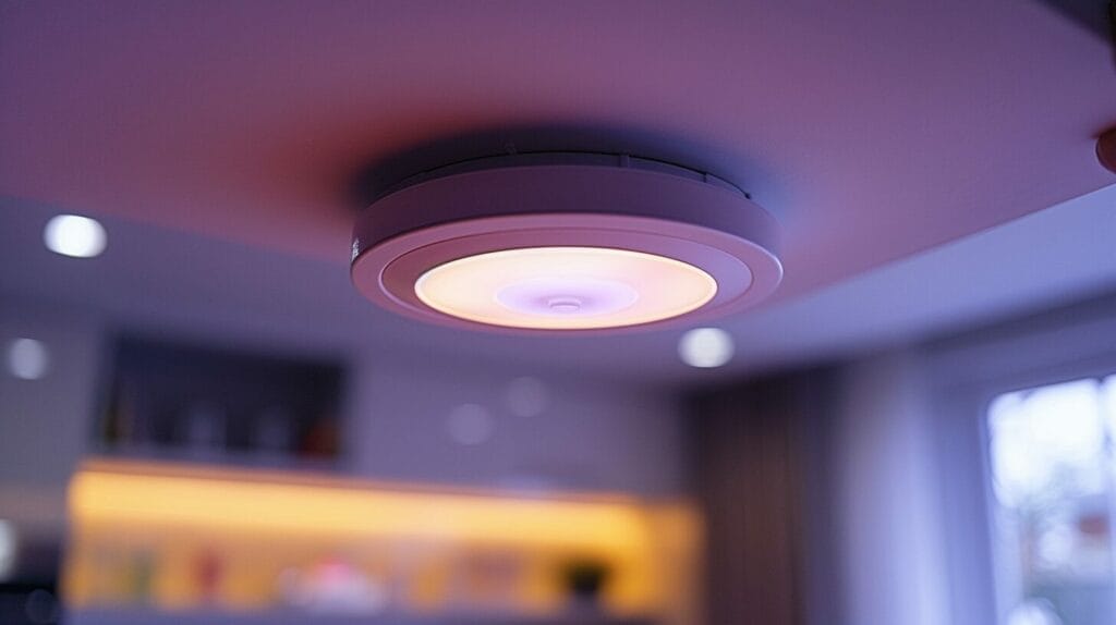 new LED potlight bulb into ceiling fixture.