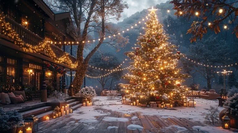 Outdoor Christmas Tree Lighting Ideas: Function and Decor