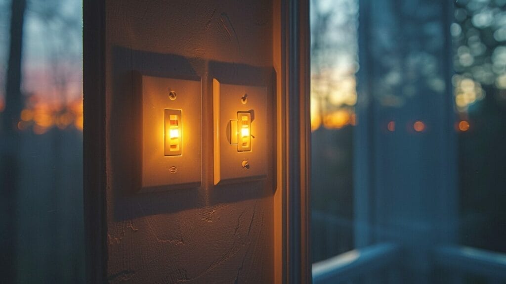 Image showing two light switches wired to one fixture