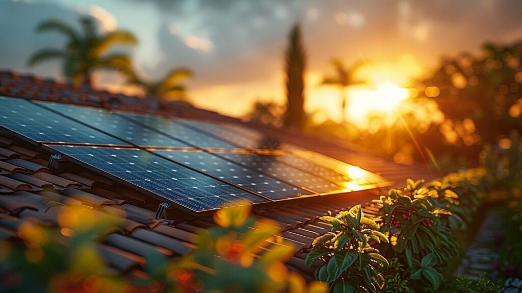 Free Solar Panels Florida featuring a Sunny Florida rooftop 