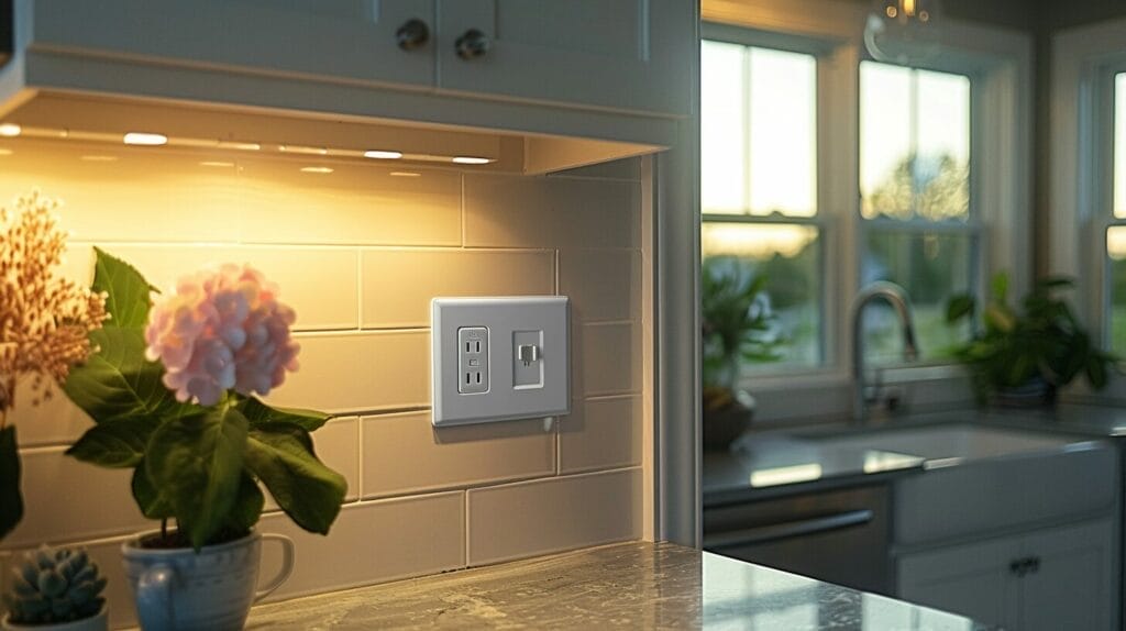 a light switch outlet combo at home